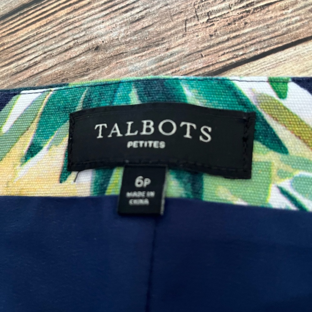 Talbot's Petites Preppy Tropical Flamingo Print Skirt Size 6P - Picture 5 of 11